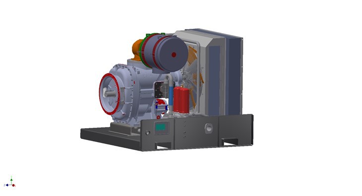 Jõuvõtuvõlliga töötav õhukompressor